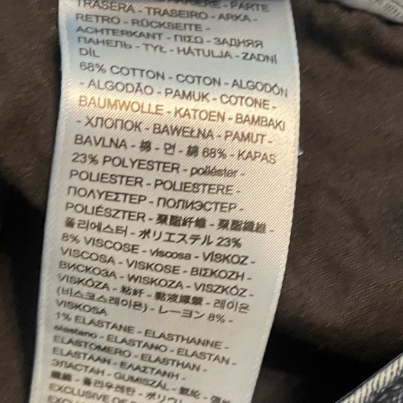 32 Short Levi’s 535 Super Skinny Jeans Dark Slight Acid Wash Black Tag‎ Stretch - Picture 7 of 7